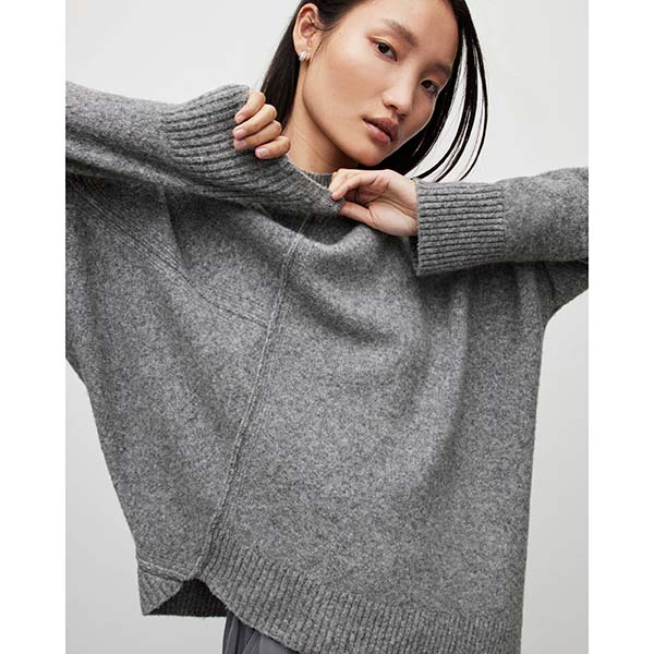 Allsaints Australia Womens Lock Crew Neck Sweater Grey AU65-207